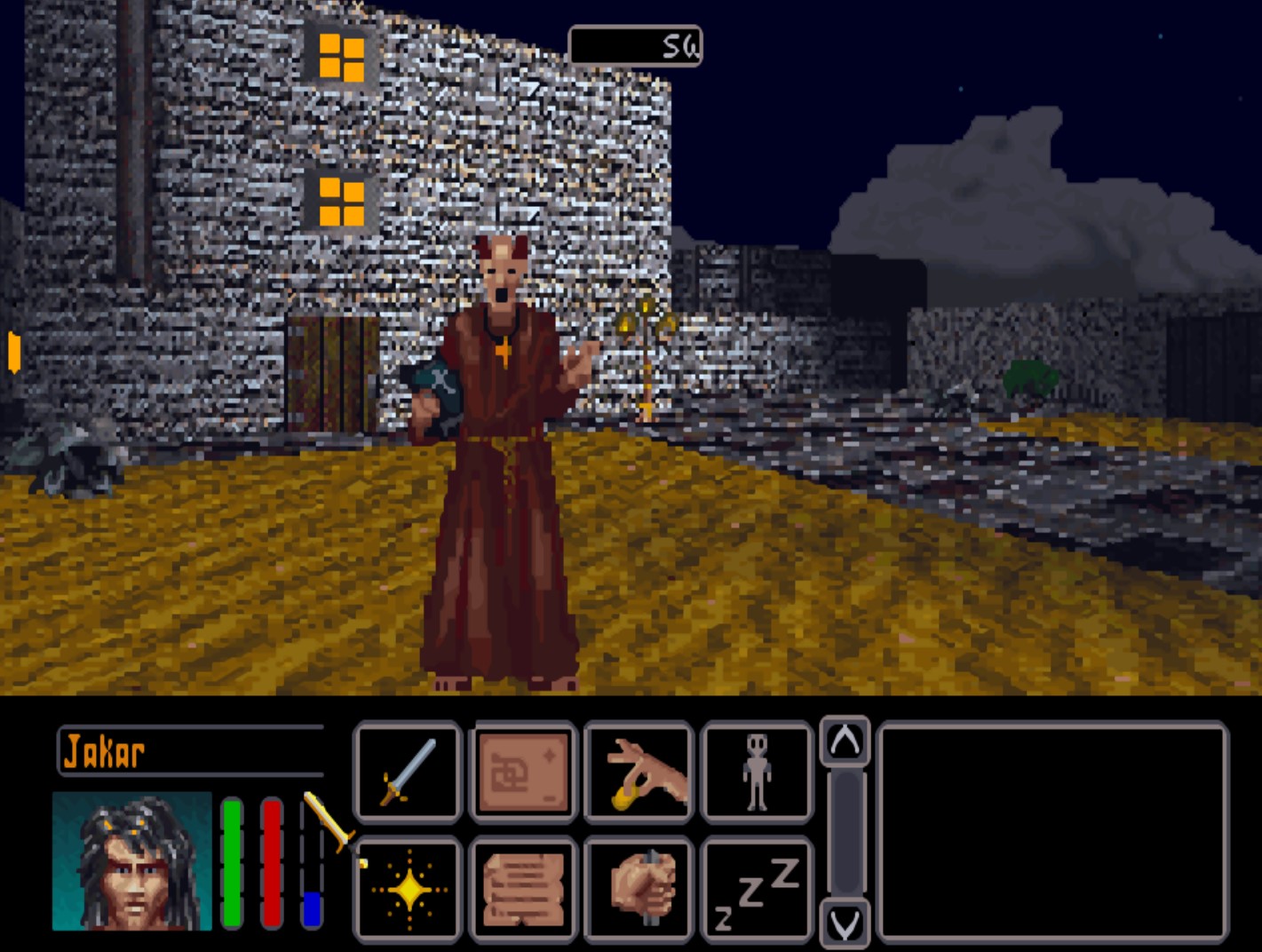 Screenshot from The Elder Scrolls: Arena