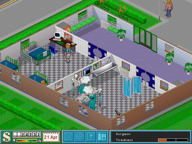 Screenshot from Theme Hospital