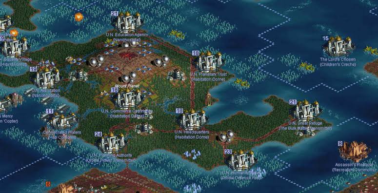 Screenshot from Sid Meier's Alpha Centauri